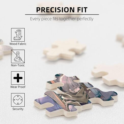 Anime Jigsaw Puzzles for Adults 1000 Pieces Wooden Collage Puzzle Art Teens 29.5x20 in in Saudi Arabia