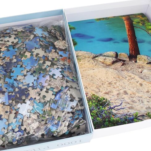 بانوراما للألغاز للبالغين 1000 قطعة بحيرة تاهو الدقيقة المتشابكة سميكة متين 1000 قطعة سن 14+ لعبة عائلية in Kuwait