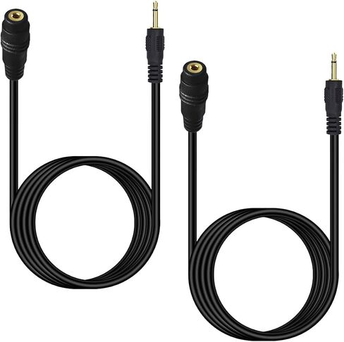 Seadream 2.5mm Aux Extension Cable 6FT;2Pack 2.5mm TS Mono Audio Plug Jack Connector Angled Male to Female Extension Cable for Harmony IR Blaster (6FT Angled M to F) in Saudi Arabia