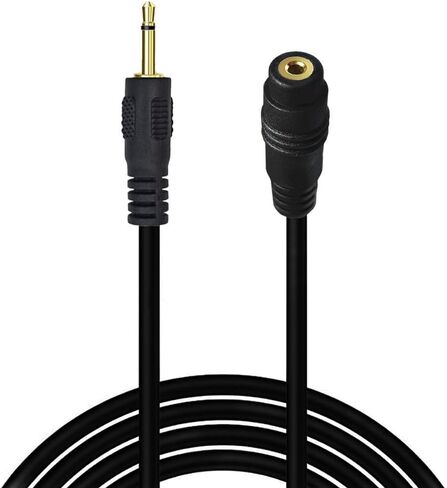 Seadream 2.5mm Aux Extension Cable 6FT;2Pack 2.5mm TS Mono Audio Plug Jack Connector Angled Male to Female Extension Cable for Harmony IR Blaster (6FT Angled M to F) in Saudi Arabia