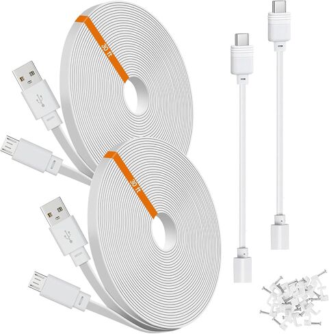 2-Pack 30 ft Power Cord and Adapter for Blink Mini 2 and Outdoor 4, Outdoor Camera Extension Cable in Saudi Arabia