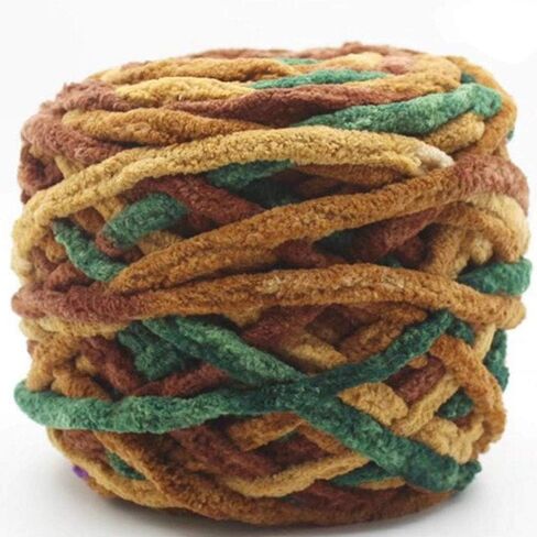 Jumbo Chenille Yarn,Colorful Chunky Chenille Yarn,Arm Knit Yarn,Snuggly Chenille Yarn for DIY Throw Blanket Cat Cave 100g in Saudi Arabia