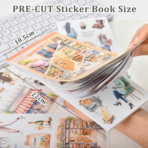 Snycler Blue Ocean Series Book - 20 ورقة ملصقات حيوانات أليفة عتيقة للاصطدامات ، وملصقات Junk Journaling ، و ephemera ، والحرف الزخرفية - ملصقات تصميم بحري مسبق in Kuwait