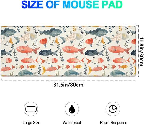 Cute Rabbit and Floral Gaming Mouse Pad, Extended Lovely Bunny Desk Mat Computer Laptop Mousepad, Robust Stitched Edges, 31.5"×11.8" Large Office Keyboard Mouse Pads for Home Desktop Decor in Saudi Arabia