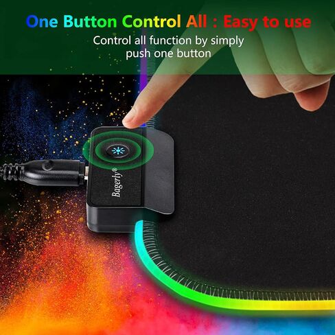 RGB Mousepad, Large Extended Led Mousepad with 14 Lighting Modes, Non-Slip & Waterproof Rubber Base Computer Keyboard Pad Mat(31.5"x11.8") in Saudi Arabia