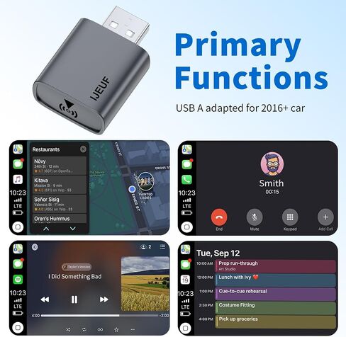 Wireless CarPlay Adapter for iPhone,Easily Upgrade Wired to Wireless CarPlay,Super Compact, No Lag, Stable Connection CarPlay Dongle for iPhone iOS 10+ and Car from 2018+,Type C in Saudi Arabia