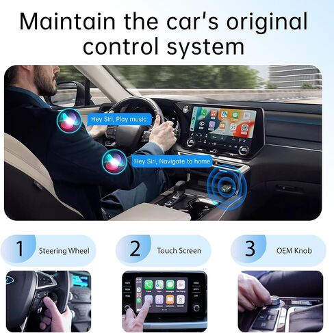 Wireless CarPlay Adapter for iPhone,Easily Upgrade Wired to Wireless CarPlay,Super Compact, No Lag, Stable Connection CarPlay Dongle for iPhone iOS 10+ and Car from 2018+,Type C in Saudi Arabia
