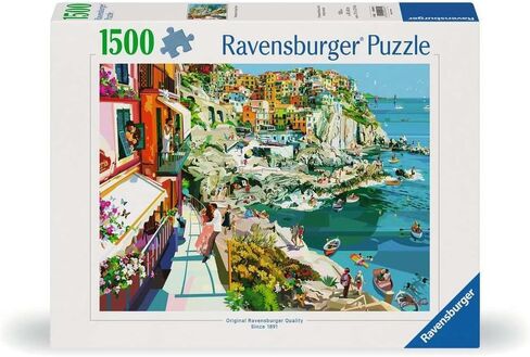 Ravensburger Romance in Cinque Terre 1500 Piece Jigsaw Puzzle for Adults - 16953 - Every Piece is Unique, Softclick Technology Means Pieces Fit Together Perfectly in Saudi Arabia