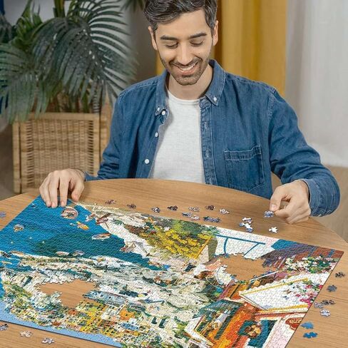 Ravensburger Romance in Cinque Terre 1500 Piece Jigsaw Puzzle for Adults - 16953 - Every Piece is Unique, Softclick Technology Means Pieces Fit Together Perfectly in Saudi Arabia