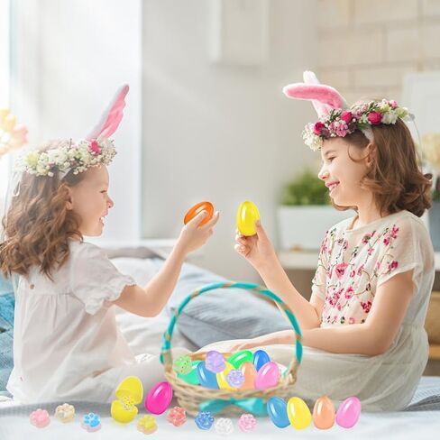 24PCS Prefilled Easter Eggs with Cat Paw Squishy Toys, Colorful Easter Eggs Filled with Cat Paw Mochi Toys for Easter Egg Hunt Easter Basket, Kids School Party Favor, Classroom Prize Supplies in Saudi Arabia