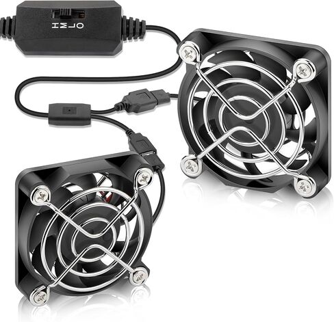 40mm x 10mm Mini USB DC 5V Brushless Case Cooling Fan High Speed for 3D Printer Fan Upgrade Electronic Equipment Helmet Cooling Ventilation Cooler 2-Pack in Saudi Arabia