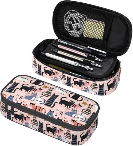 Mushroom Pencil case Big Capacity Pen Pouch Zipper Marker Desk Stationary Bag for College Office Organizer for University in Saudi Arabia