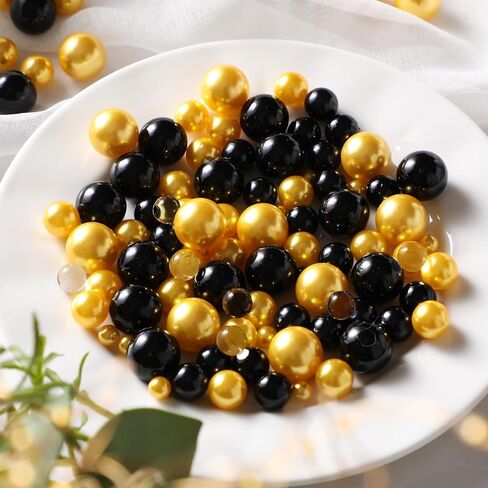 10000 Pcs Water Beads 200 Pcs Floating Pearls and 6 Pcs Floating Candles NO Hole Pearl Water Gel Beads for Vases Floating Candles for Centerpieces Home Weddings Table Party Decor(White, Red) in Kuwait