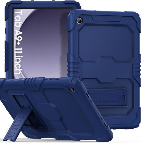 OKP Case for New Samsung Galaxy Tab A9+/ A9 Plus 11 Inch 2023 (SM-X210/X216/X218), Heavy Duty Shockproof Rugged 11" Galaxy A9+ Tablet Protective Cover with Kickstand for Kids Boys Girls, Black in Kuwait