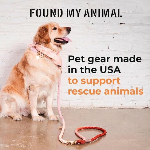 Found My Animal - Black & White Up-Cyled Rope Dog Leash, Standard-S-Adjustable Solid Brass Lockable Carabiners - Heavy Duty Dog Training Leash - Handcrafted Up-Cycled Puppy Leash Rope - Made in USA in Saudi Arabia