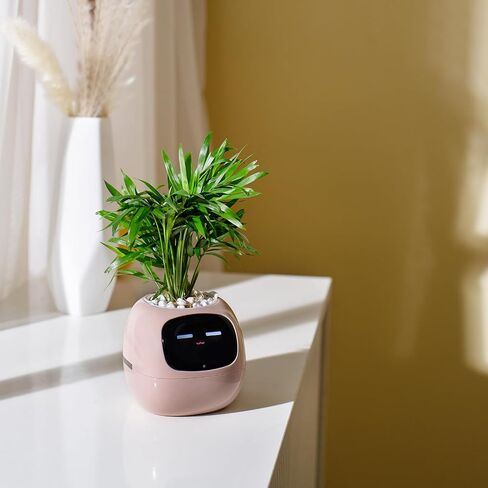 Smart pet Planter Robot Guidance on Plant Care with Emojis, Adorable Plant Companion with Rich Gesture Interaction, Neat Desk Setup Gift (Purple) in Saudi Arabia