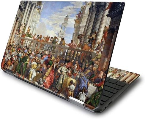 MightySkins Skin for HP Spectre x360 13.3" Gem-Cut (2020) - Seaweed | Protective, Durable, and Unique Vinyl Decal wrap Cover | Easy to Apply, Remove, and Change Styles | Made in The USA in Saudi Arabia