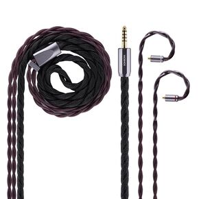 NiceHCKDragonScale 2 IEM Cable, Silver-palladium alloy IEM Upgrade Cable, Liquid nitrogen treated In- Ear Monitor Cable, MMCX/2Pin Balanced Cable for Himalaya,NX8,ZS10 AS10 (4.4mm With 0.78 2pin)