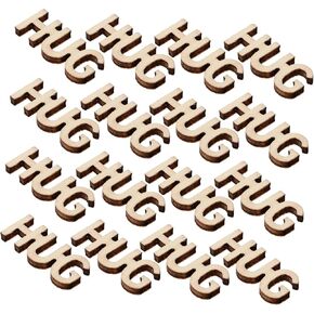 100pcs ug legots for jar inclated كلمات غير مكتملة عناق للحرف الحرف مدروسة لأي مناسبة خشب زخرفية