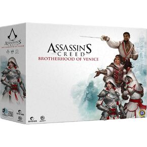 | Assassin’s Creed®: Brotherhood of Venice | لعبة مجلس الإستراتيجية | المنمنمات حملة | 1 إلى 4 لاعبين | 30+ دقيقة | تتراوح أعمارهم بين 14+