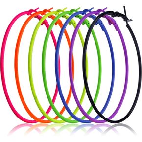 5 Pairs Clip on Earrings Hoop Non Piercing 925 Sterling Silver Plated Clip Earrings for Women, 5 Sizes