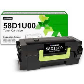 58D1U00 Remanufactured Toner Cartridge Ultra High Yield Toner Replacement for Lexmark 58D1U0E 58D1U00, Compatible with Lexmark MS823 MS725 MS825 MS826 MX722 MX725 MX822 Printer - 55,000 Pages