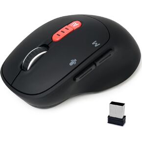 2025 AI Mouse, Bluetooth Wireless Mouse with Voice Input Search, Voice and Word Translation, Form Document Output, Code Generation, AI Writing, AI Drawing, Rechargeable, for Windows, macOS(Black)
