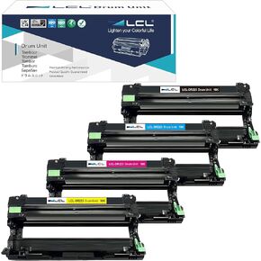 LCL Compatible DR223CL Drum Unit Replacement for Brother DR-223 DR223 DR-223CL Compatible with HL-L3210CW HL-L3230CDW HL-L3290CDW HL-L3270CDW Printer for Black or Cyan or Magenta or Yellow (4-Pack)