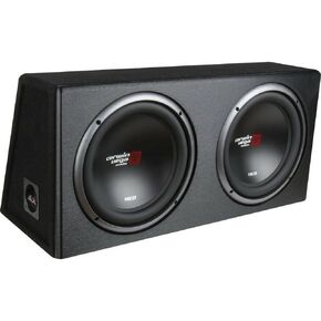 Cerwin-vega Mobile CERXE12DV XED Series XE12DV Dual 12-Inch Subwoofers in Loaded Enclosure, Black