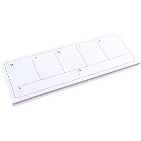 Weekly Planner Pads, Weekly To Do List Notepad, 1 Pack 60 Sheet Each, Tear Off Undated Weekly Planner Notepad, 4.2x11.7 Inches,Clear Clever Design for To-Do Lists Meal Planning