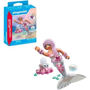 PLAYMOBIL Special Plus 71477 Mermaid with Spray Octopus from 4 Years