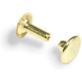 Tandy Leather Reivets Rapid Rivets Large Brass Plate 100/PK 1275-11