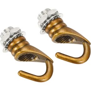 yokive 2 pcs alloy m10 خطاف السقف ، شماعات تركيبات قلادة electroplate | ضوء الثريا المعلق ، رائع للمنزل (البرونز الذهبي ، 0.91x1.22 بوصة)