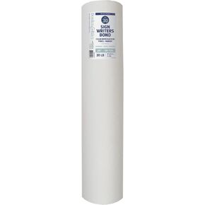 Borden & Riley 24 "× 50 ياردة #30W White Sign Writers Paper ، 20 LB ، 1 LOLL