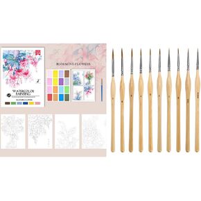 RGBMIX 8x11 '' ورقة تلوين بالألوان المائية ، 10 مساءً