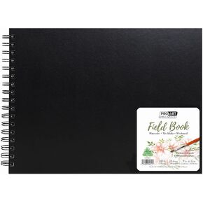 Pro Art Prem Watercolor Field Book 9"x12", 24 Sheets, 140#, Watercolor Paper, Sketchbook, Water Color Paper, Paper Pad, Journal, Book, Paint Painting Paper