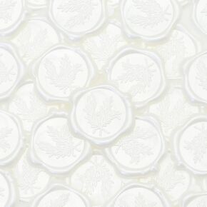 ملصقات ختم الشمع 50pcs ، وملصقات ختم إكليل الجبل النباتية ، وملصقات دعوة زفاف الذهب الخفيفة ، الشمع الحقيقي ، الشمع قبل الصنع ، رائع لختم الحروف ، غلاف الهدايا