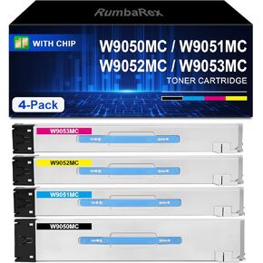 W9050MC W9051MC W9052MC W9053MC خرطوشة الحبر 4-Pack (أسود سايان أرجواني أصفر) لخرطوشة الحبر HP W9050MC لللون MFP E87640 E87640Z E87650 E87650Z E87660 PRINTER