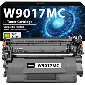 W9017MC Toner Cartridge (with Standard Chip) Replacement for HP W9017MC Toner Cartridge Works with Laser Managed E50045dw E52545dn E52545c Printers, 1 Pack W9017MC Cartridge Black