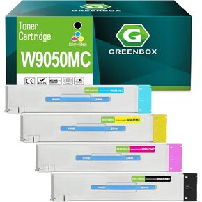 W9050MC W9051MC W9052MC W9053MC استبدال خرطوشة الحبر لـ HP W9050MC أسود سايان أرجواني الصفراء للألوان MFP E87640Z E87650Z E87660 INK (4 pack)