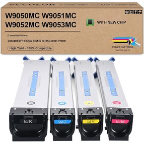 W9050MC Toner Cartridge High Capacity Replacement for HP W9050MC W9051MC W9052MC W9053MC Toner use for Color Managed MFP E87640 E87650 E87660 Printer