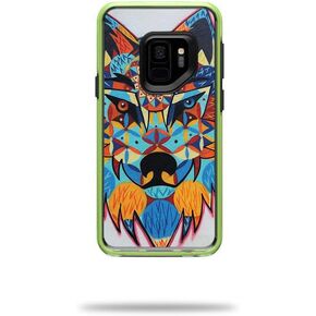 Mayyskins الجلد متوافق مع Lifeproof Slam Galaxy S9 - الذئب منقوش | غلاف الالتفاف الواقي ، الدائم ، والفريد من نوعه | من السهل تطبيق الأنماط وإزالتها وتغييرها | صنع في الولايات المتحدة