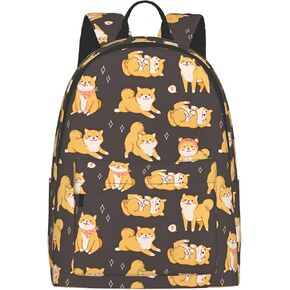16 inch backpack Cute Dogs Shiba Inu Laptop Backpack Full Print School Bookbag Shoulder Bag for Travel Daypack