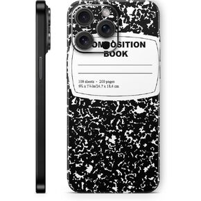 Mayyskins Skin متوافق مع Apple iPhone 15 Pro Max Wrap Full - كتاب التكوين | غلاف الالتفاف الواقي ، الدائم ، والفريد من نوعه | من السهل تطبيق وتغيير الأنماط | صنع في الولايات المتحدة