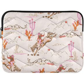 Western American Cowboy Laptop Sleeve Waterproof Computer Carrying Bag Cover Bags Protective Case Briefcase Handbags 13-14inch