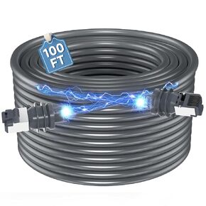 Starlink Cable, Starlink Gen 3 Cable, Starlink Replacement Cable,100 ft Upgrade Waterproof Starlink Cable Replacement for Starlink Rectangular Satellite Gen3 V3 Cable