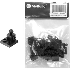 MyBuild Bricks Creative Building Bricks F504 - Build Mech Section, Toy Building Block Spare Parts Socket and Clip 18 Pieces