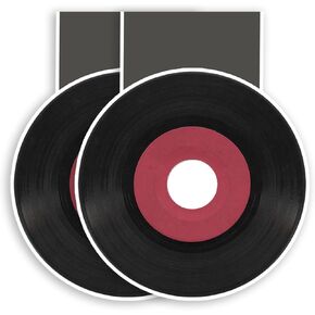 (2Pcs) Vinyl Record Magnetic Bookmark Music Disc Book Page Markers Gift for Reading Lover Nerd Book Addict Bookish Bookworm Reader Student Teacher Office Stationery - Size 2.8"x2.3" When Folded