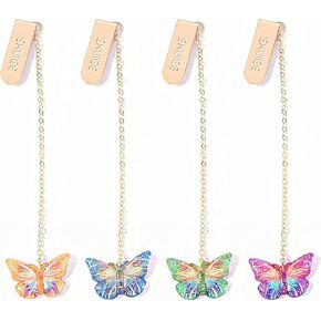 Pieces Colorful 3D Butterfly Metal Bookmark Cute Book Markers Bulk for Reading Gift for Women, Girl, Wife, Kids, Teachers, Book Lovers