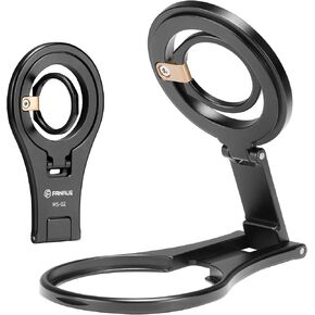 FANAUE MS-02 Phone Grip Holder Magnetic Phone Ring for MagSafe, Magnetic Phone Ring Holder Compatible with MagSafe Accessories iPhone 16 Pro Max 15 14 13 Freely Foldable Into a iPhone Stand for Desk.
